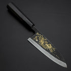 Deba Blue Steel #2 Kurouchi Chokin Dragon Manche en Buffle et Ébène 150mm-[Musashi]-[Couteaux de cuisine japonais]