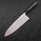 Deba Blue Steel #2 Kurouchi Manche en Buffle et Ébène 270mm - Fin-[Musashi]-[Couteaux de cuisine japonais]