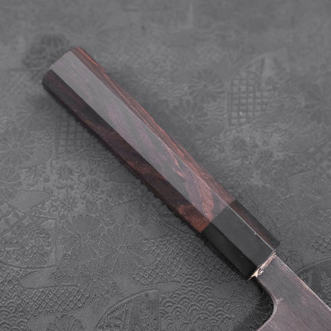 Deba Blue Steel #2 Kurouchi Manche en Buffle et Ébène 270mm - Fin-[Musashi]-[Couteaux de cuisine japonais]