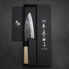Deba Blue Steel #2 Kurouchi Manche en Buffle et Magnolia 170mm-[Musashi]-[Couteaux de cuisine japonais]