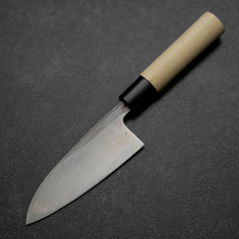 Deba Blue Steel #2 Kurouchi Manche en Magnolia 120mm-[Musashi]-[Couteaux de cuisine japonais]