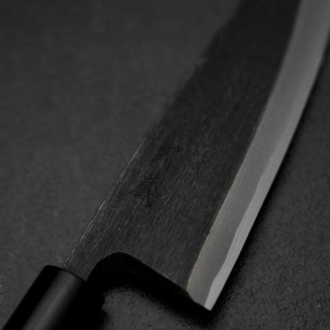 Deba Blue Steel #2 Kurouchi Manche en Magnolia 165mm-[Musashi]-[Couteaux de cuisine japonais]