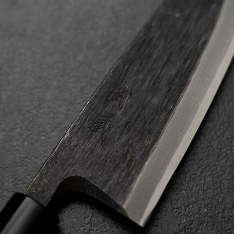 Deba Blue Steel #2 Kurouchi Manche en Magnolia 180mm-[Musashi]-[Couteaux de cuisine japonais]