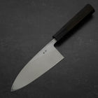 Deba Blue Steel #2 Suminagashi Manche en Buffle et Ébène 150mm-[Musashi]-[Couteaux de cuisine japonais]