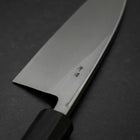 Deba Blue Steel #2 Suminagashi Manche en Buffle et Ébène 150mm-[Musashi]-[Couteaux de cuisine japonais]