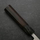 Deba Blue Steel #2 Suminagashi Manche en Buffle et Ébène 150mm-[Musashi]-[Couteaux de cuisine japonais]