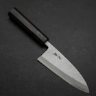 Deba Blue Steel #2 Suminagashi Manche en Buffle et Ébène 150mm-[Musashi]-[Couteaux de cuisine japonais]