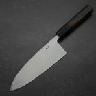 Deba Blue Steel #2 Suminagashi Manche en Buffle et Ébène 180mm-[Musashi]-[Couteaux de cuisine japonais]