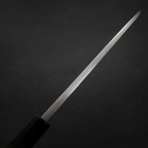 Deba Blue Steel #2 Suminagashi Manche en Buffle et Ébène 180mm-[Musashi]-[Couteaux de cuisine japonais]