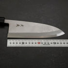 Deba Blue Steel #2 Suminagashi Manche en Buffle et Ébène 180mm-[Musashi]-[Couteaux de cuisine japonais]