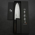 Deba Blue Steel #2 Suminagashi Manche en Buffle et Ébène 180mm-[Musashi]-[Couteaux de cuisine japonais]