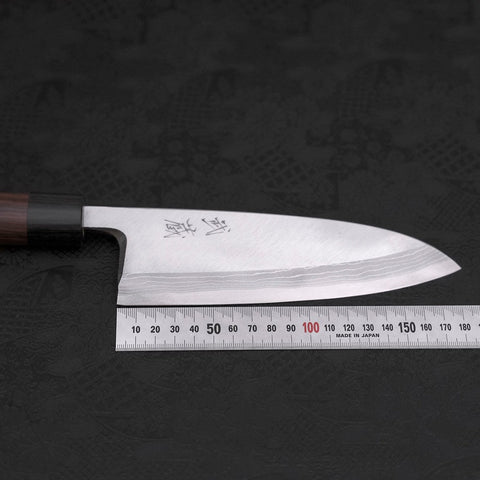 Deba Blue steel #2 Damas Manche en Bois de Rose 180mm-[Musashi]-[Couteaux de cuisine japonais]
