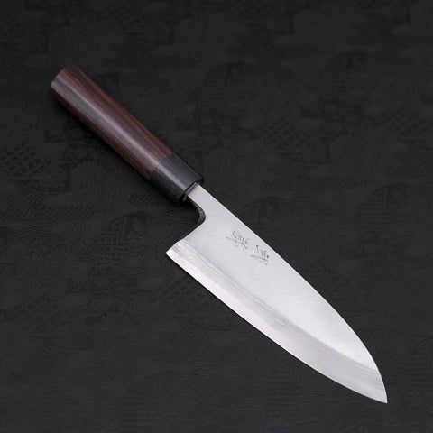 Deba Blue steel #2 Damas Manche en Bois de Rose 180mm-[Musashi]-[Couteaux de cuisine japonais]