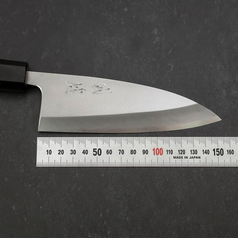 Deba Blue steel #2 Kasumi Manche Occidental en Acajou 150mm-[Musashi]-[Couteaux de cuisine japonais]