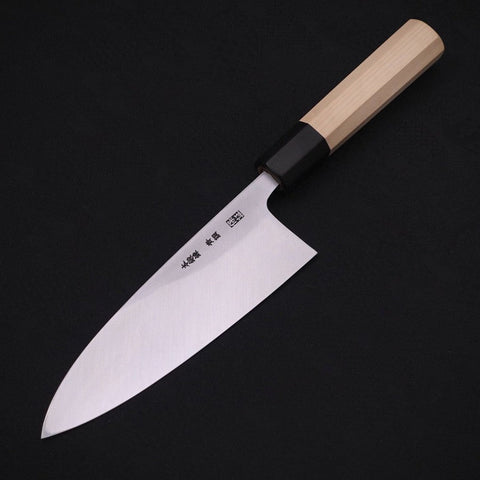 Deba Blue steel #2 Kasumi Manche en Buffle et Magnolia 180mm-[Musashi]-[Couteaux de cuisine japonais]