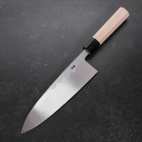 Deba Blue Steel #2 Kasumi Manche en Buffle et Magnolia 210mm-[Musashi]-[Couteaux de cuisine japonais]