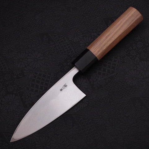 Deba Blue steel #2 Kasumi Manche en Noyer 120mm-[Musashi]-[Couteaux de cuisine japonais]