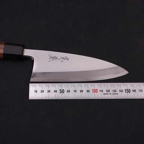 Deba Blue steel #2 Kasumi Manche en Noyer 150mm-[Musashi]-[Couteaux de cuisine japonais]
