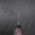 Deba Blue Steel #2 Kurouchi Buffalo Ebony Handle 270mm - Thin-[Musashi]-[Japanese-Kitchen-Knives]