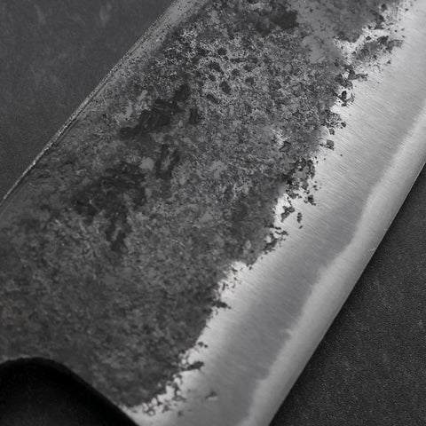 Deba Blue steel #2 Kurouchi Manche en Buffle et Magnolia 170mm-[Musashi]-[Couteaux de cuisine japonais]