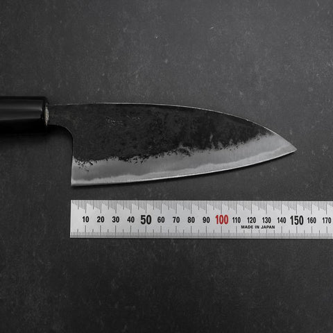 Deba Blue steel #2 Kurouchi Manche en Buffle et Magnolia 170mm-[Musashi]-[Couteaux de cuisine japonais]
