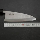 Deba Blue steel #2 Suminagashi Manche en Buffle et Ébène 165mm-[Musashi]-[Couteaux de cuisine japonais]