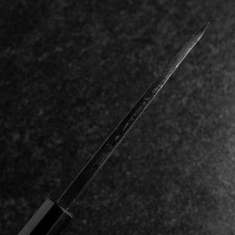 Deba Double-Tranchant Blue Steel #2 Kurouchi Manche en Bois de Rose 150mm-[Musashi]-[Couteaux de cuisine japonais]