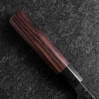 Deba Double-Tranchant Blue Steel #2 Kurouchi Manche en Bois de Rose 150mm-[Musashi]-[Couteaux de cuisine japonais]