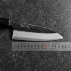 Deba Double-Tranchant Blue Steel #2 Kurouchi Manche en Bois de Rose 150mm-[Musashi]-[Couteaux de cuisine japonais]