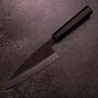 Deba Double-Tranchant White Steel #2 Kurouchi Manche Buffle et Ébène 165mm-[Musashi]-[Couteaux de cuisine japonais]
