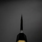 Deba Double-Tranchant White Steel #2 Kurouchi Manche en Buffle et Magnolia 180mm-[Musashi]-[Couteaux de cuisine japonais]