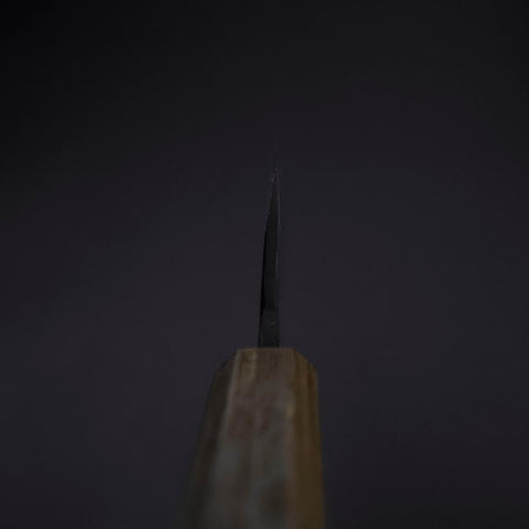 Deba Double-Tranchant White Steel #2 Kurouchi Manche en Chêne 130mm-[Musashi]-[Couteaux de cuisine japonais]