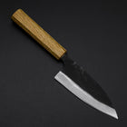 Deba Double-Tranchant White Steel #2 Kurouchi Manche en Chêne 130mm-[Musashi]-[Couteaux de cuisine japonais]