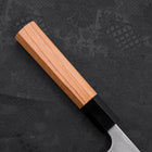 Deba Gaucher AUS-10 Poli Manche en Buffle et bois de Teck 165mm-[Musashi]-[Couteaux de cuisine japonais]