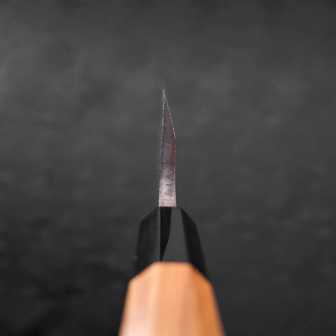 Deba Gaucher AUS-10 Poli Manche en Buffle et bois de Teck 180mm-[Musashi]-[Couteaux de cuisine japonais]