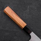 Deba Gaucher AUS-10 Poli Manche en Buffle et bois de Teck 180mm-[Musashi]-[Couteaux de cuisine japonais]