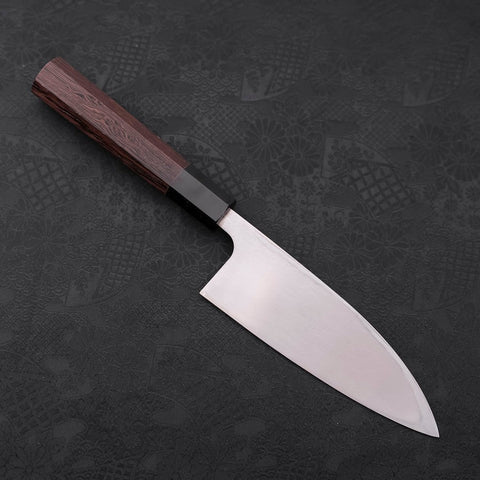 Deba Gaucher Hand AUS-10 Poli Manche en Buffle et Bois de Wengé 150mm-[Musashi]-[Couteaux de cuisine japonais]