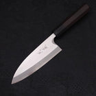 Deba Gaucher Silver Steel #3 Kasumi Manche en Buffle et Ébène 165mm-[Musashi]-[Couteaux de cuisine japonais]