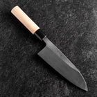 Deba Gaucher White Steel #2 Kurouchi Tsuchime Manche en Cerisier 165mm-[Musashi]-[Couteaux de cuisine japonais]