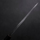 Deba Gaucher White Steel #2 Kurouchi Tsuchime Manche en Cerisier 180mm-[Musashi]-[Couteaux de cuisine japonais]