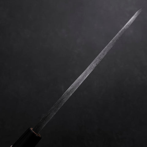 Deba Gaucher White Steel #2 Kurouchi Tsuchime Manche en Cerisier 180mm-[Musashi]-[Couteaux de cuisine japonais]