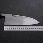 Deba Gaucher White Steel #2 Kurouchi Tsuchime Manche en Cerisier 180mm-[Musashi]-[Couteaux de cuisine japonais]