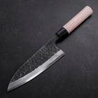 Deba Gaucher White Steel #2 Kurouchi Tsuchime Manche en Cerisier 180mm-[Musashi]-[Couteaux de cuisine japonais]
