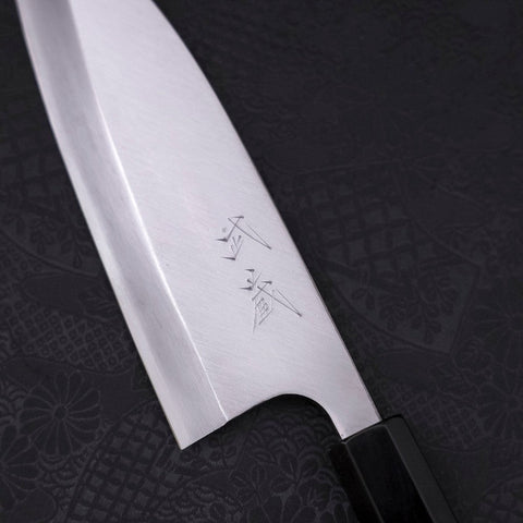 Deba Left Hand AUS-10 Polished Buffalo Wenge Handle 165mm-[Musashi]-[Couteaux de cuisine japonais]
