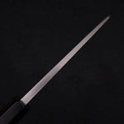 Deba Left Hand Silver Steel #3 Kasumi Buffalo Ebony Handle 165mm-[Musashi]-[Couteaux de cuisine japonais]