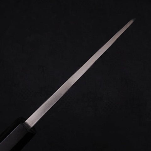 Deba Left Hand Silver Steel #3 Kasumi Buffalo Ebony Handle 165mm-[Musashi]-[Couteaux de cuisine japonais]