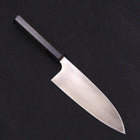 Deba Left Hand Silver Steel #3 Kasumi Buffalo Ebony Handle 180mm-[Musashi]-[Couteaux de cuisine japonais]