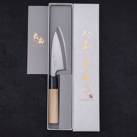 Deba SK Steel Kasumi Manche en Magnolia 105mm-[Musashi]-[Couteaux de cuisine japonais]