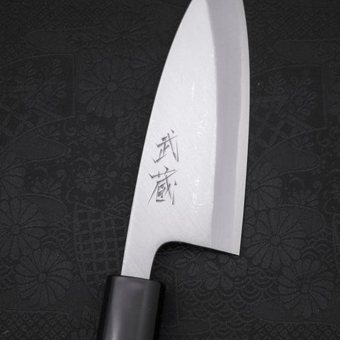 Deba SK Steel Kasumi Manche en Magnolia 120mm-[Musashi]-[Couteaux de cuisine japonais]