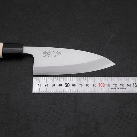 Deba SK Steel Kasumi Manche en Magnolia 120mm-[Musashi]-[Couteaux de cuisine japonais]